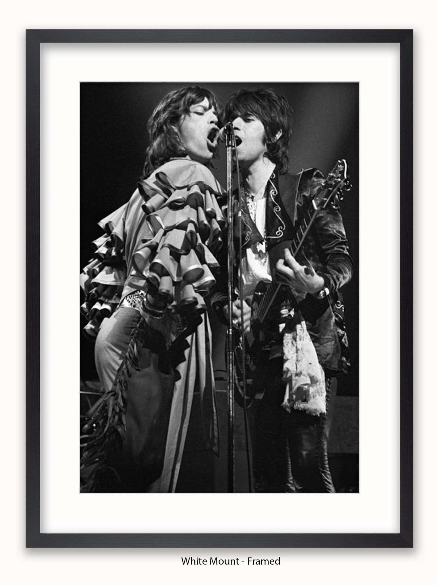 Rolling Stones- Mick & Keith - Germany 1976 - Poster
