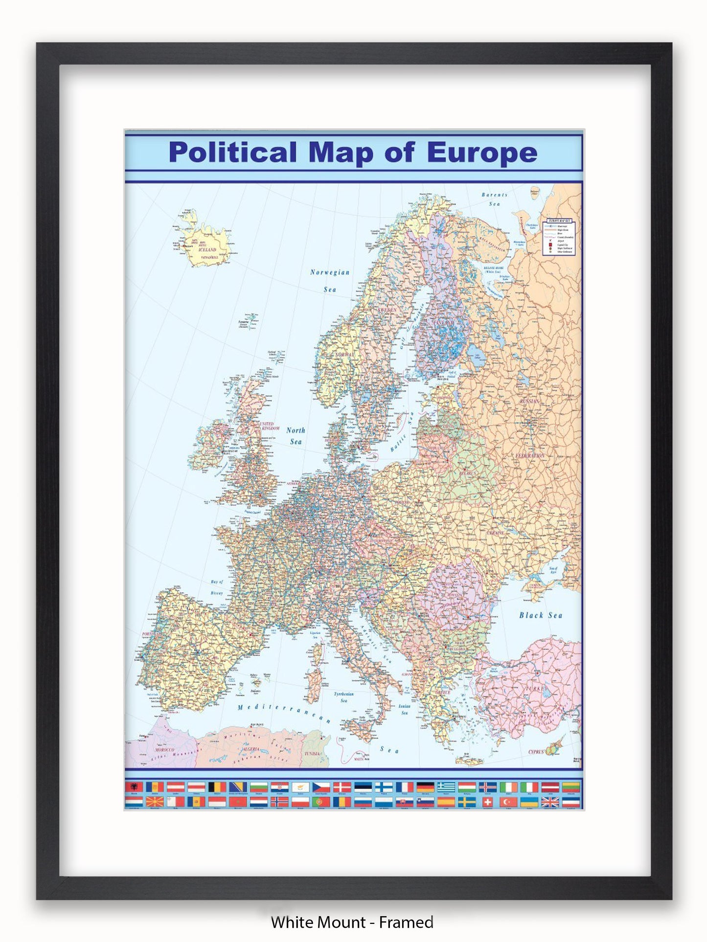 Europe Map Poster