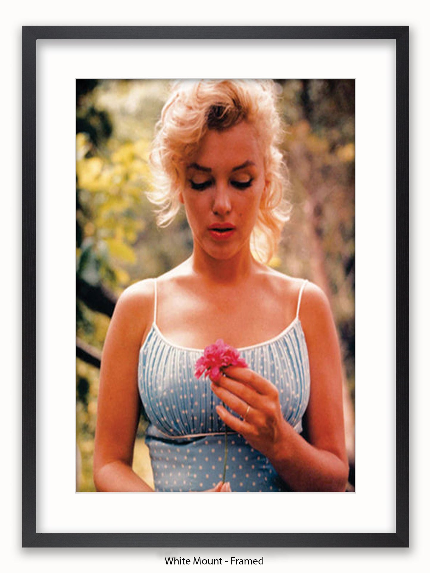 Marilyn Monroe Flower Poster