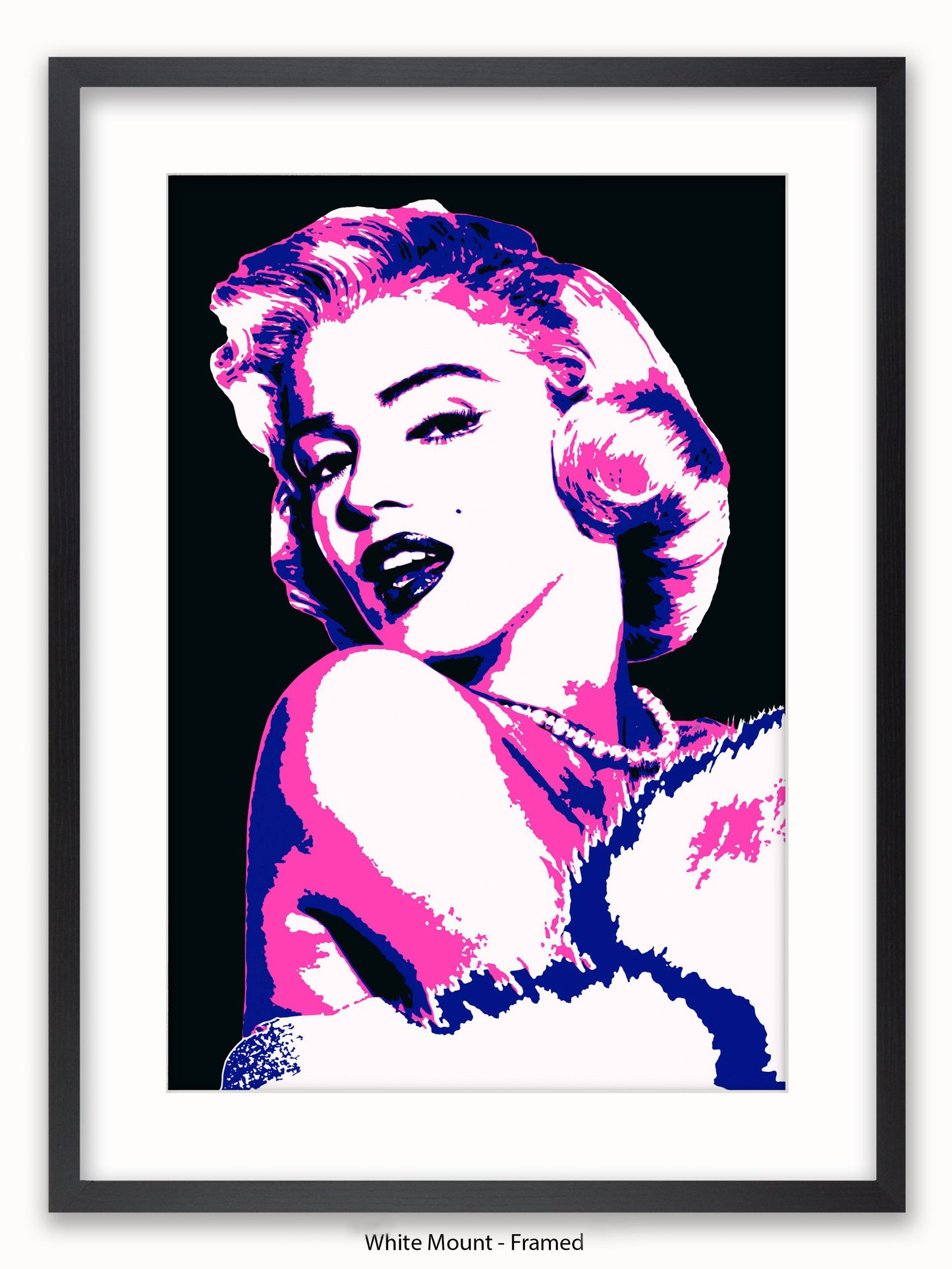 Marilyn Monroe Pink Neon Poster