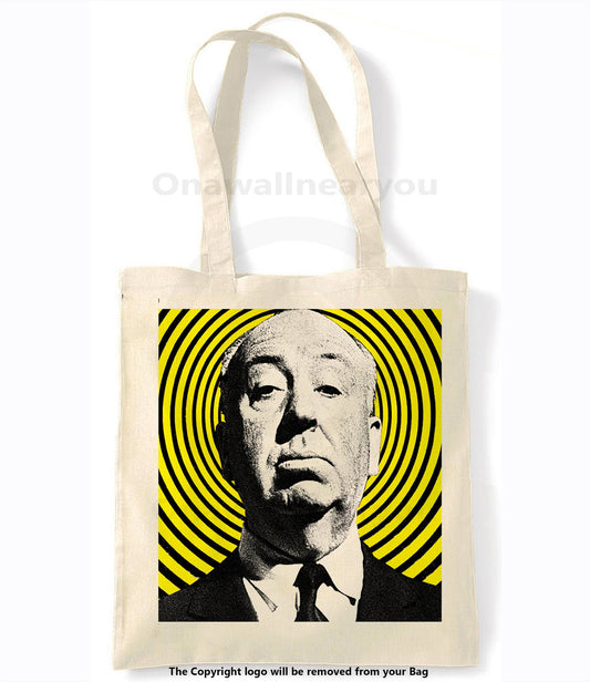 Alfred Hitchcock - Retro Shopping Tote Bag