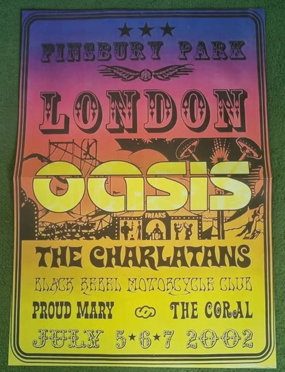 Oasis - Finsbury Park 2002 - 2 x LP Coloured Vinyl