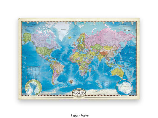 The World Political Map Poster