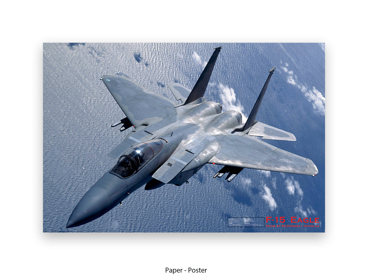 Fighter Plane Eagle F15 Poster