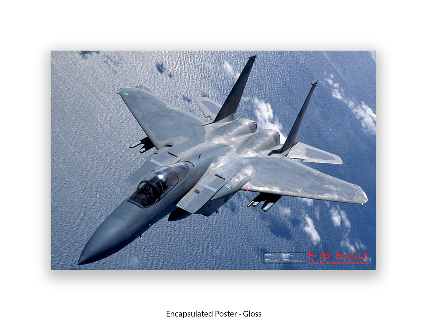 Fighter Plane Eagle F15 Poster