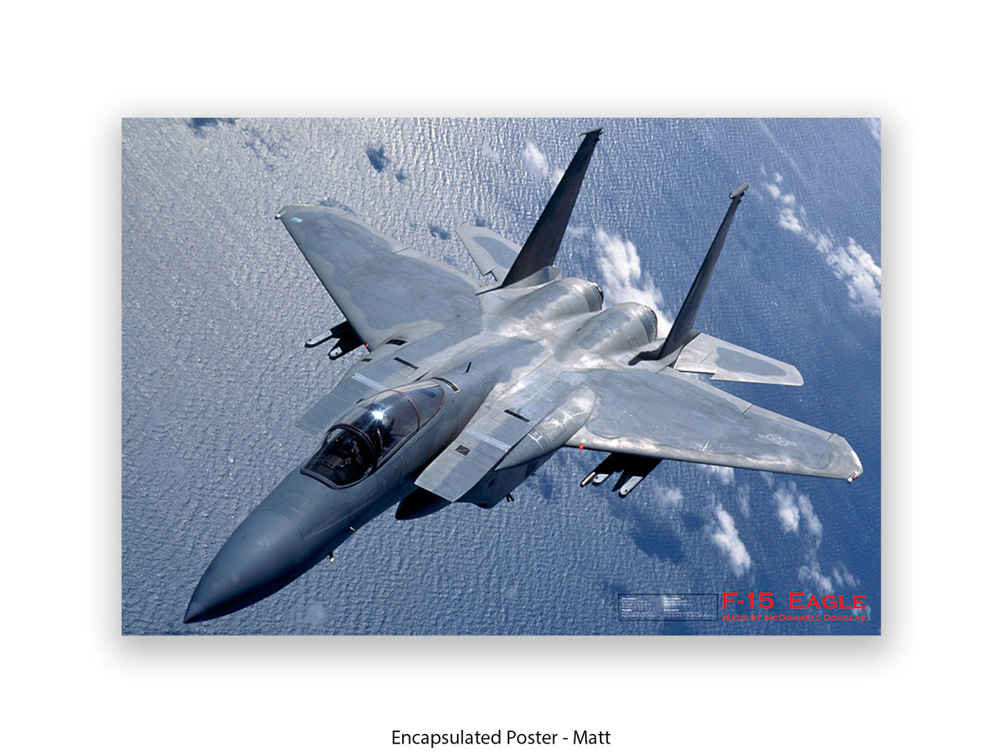 Fighter Plane Eagle F15 Poster