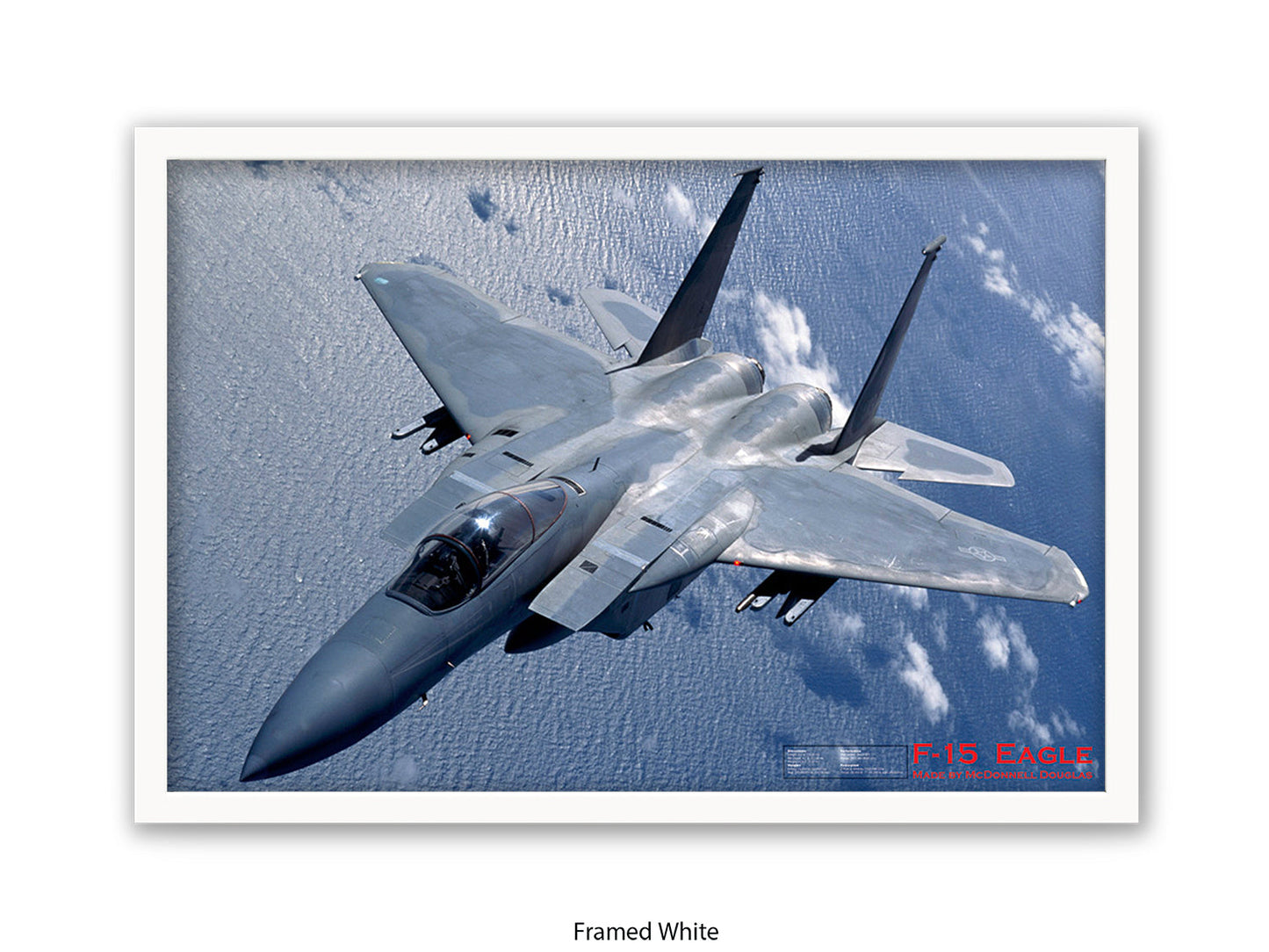 Fighter Plane Eagle F15 Poster