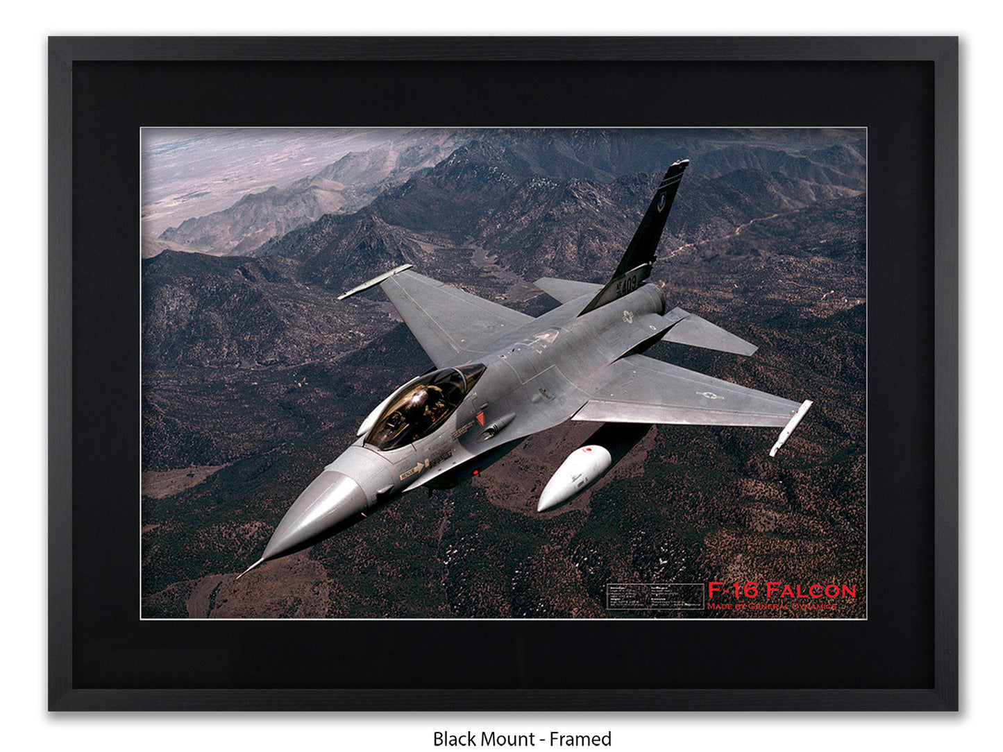 Fighter Plane Falcon F16 Poster