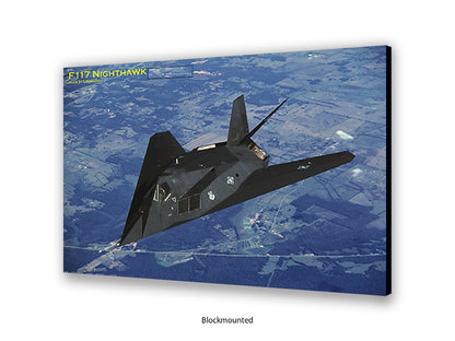 F-117 Nighthawk Stealth Aviation Poster