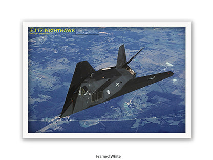 F-117 Nighthawk Stealth Aviation Poster