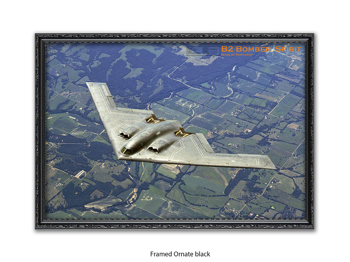 B2 Bomber Spirit Military Poster