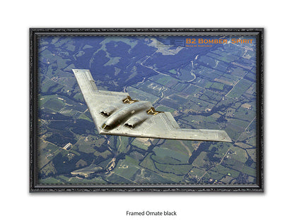 B2 Bomber Spirit Military Poster