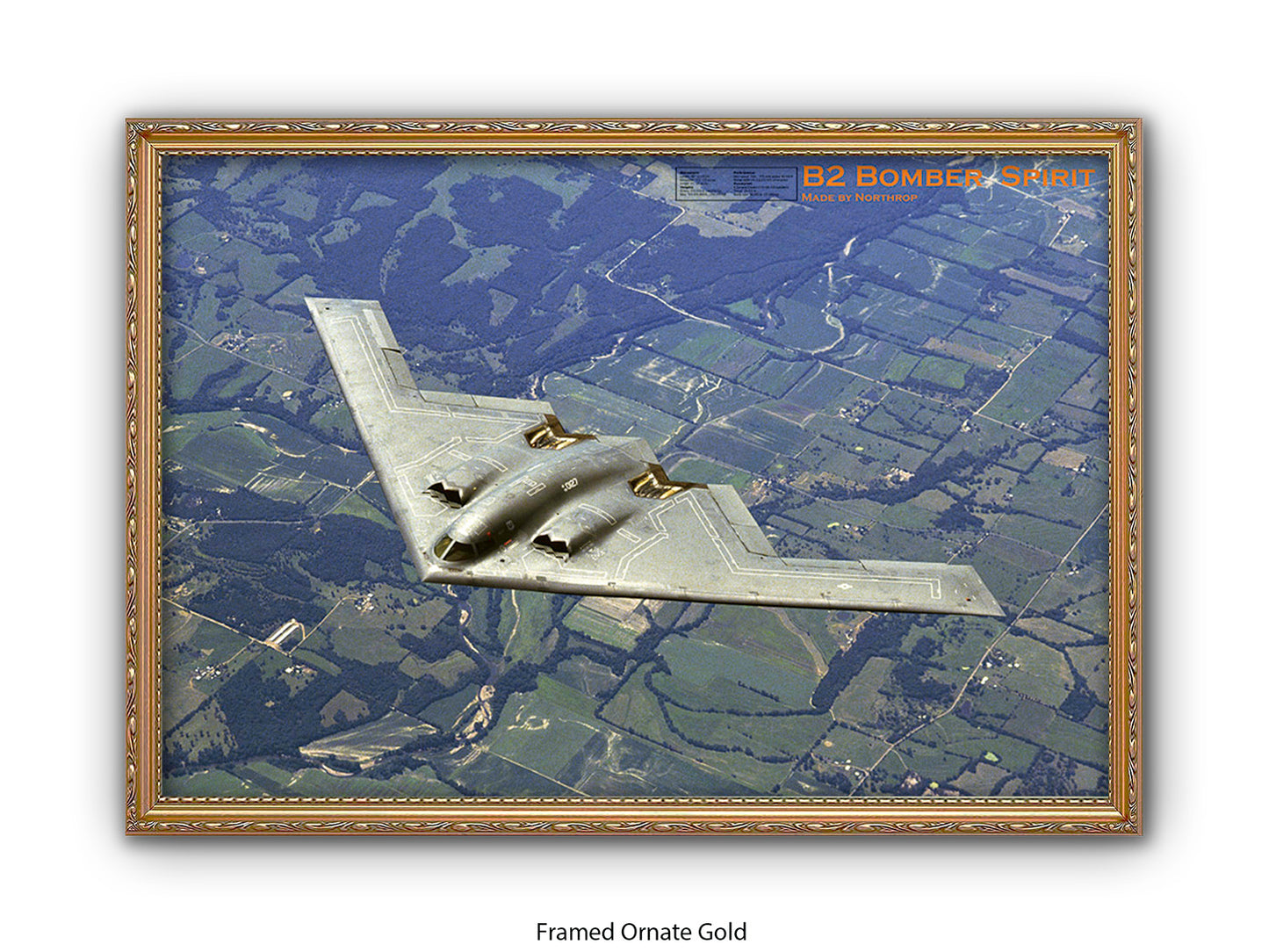 B2 Bomber Spirit Military Poster