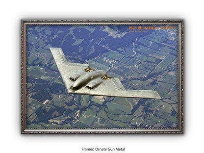 B2 Bomber Spirit Military Poster