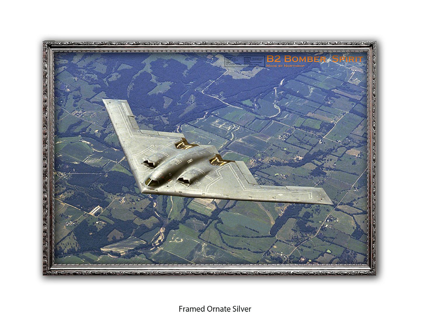 B2 Bomber Spirit Military Poster