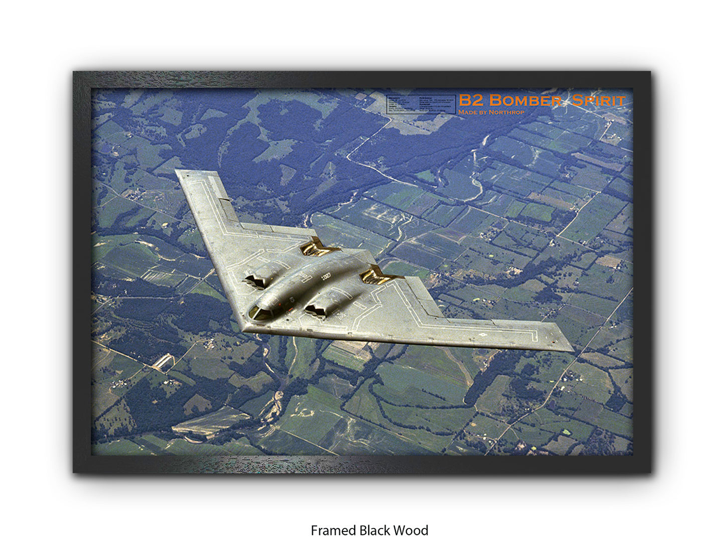 B2 Bomber Spirit Military Poster
