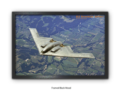 B2 Bomber Spirit Military Poster