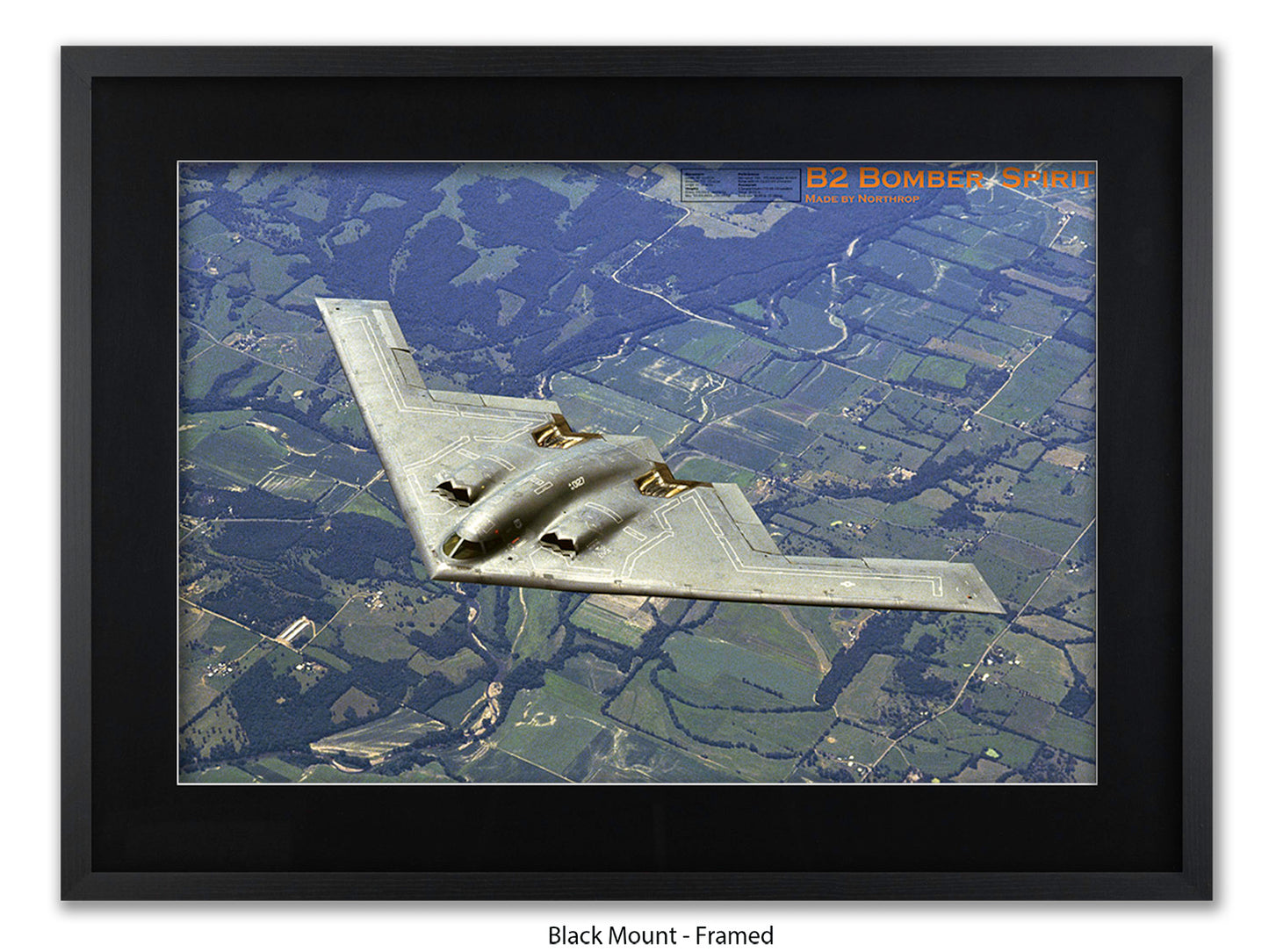 B2 Bomber Spirit Military Poster