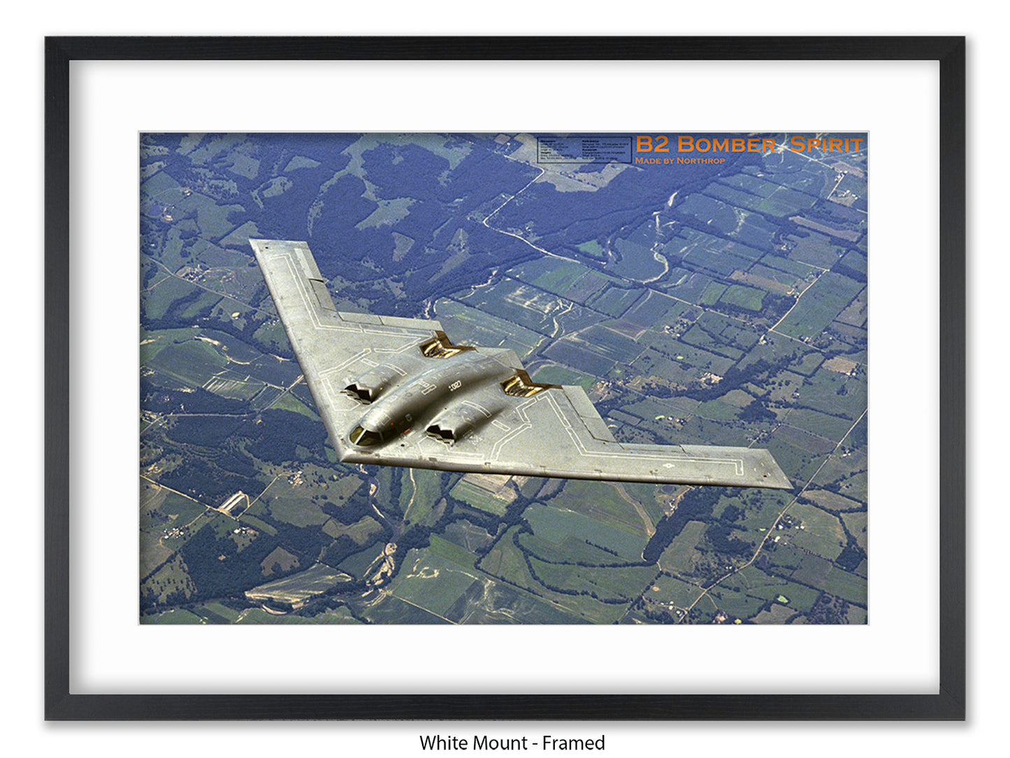 B2 Bomber Spirit Military Poster