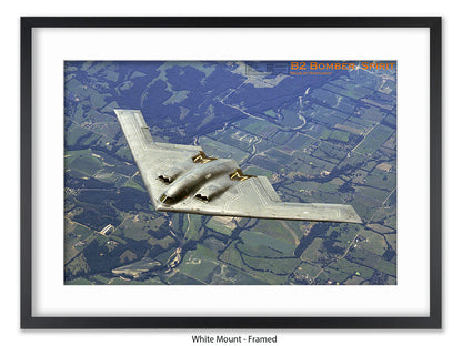 B2 Bomber Spirit Military Poster