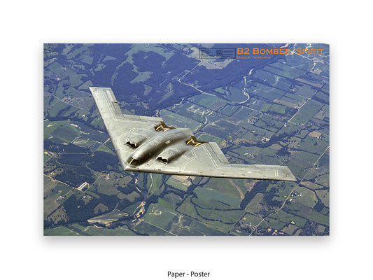 B2 Bomber Spirit Military Poster