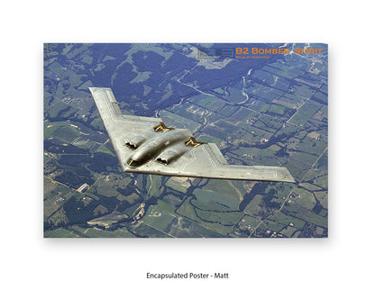 B2 Bomber Spirit Military Poster