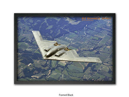 B2 Bomber Spirit Military Poster