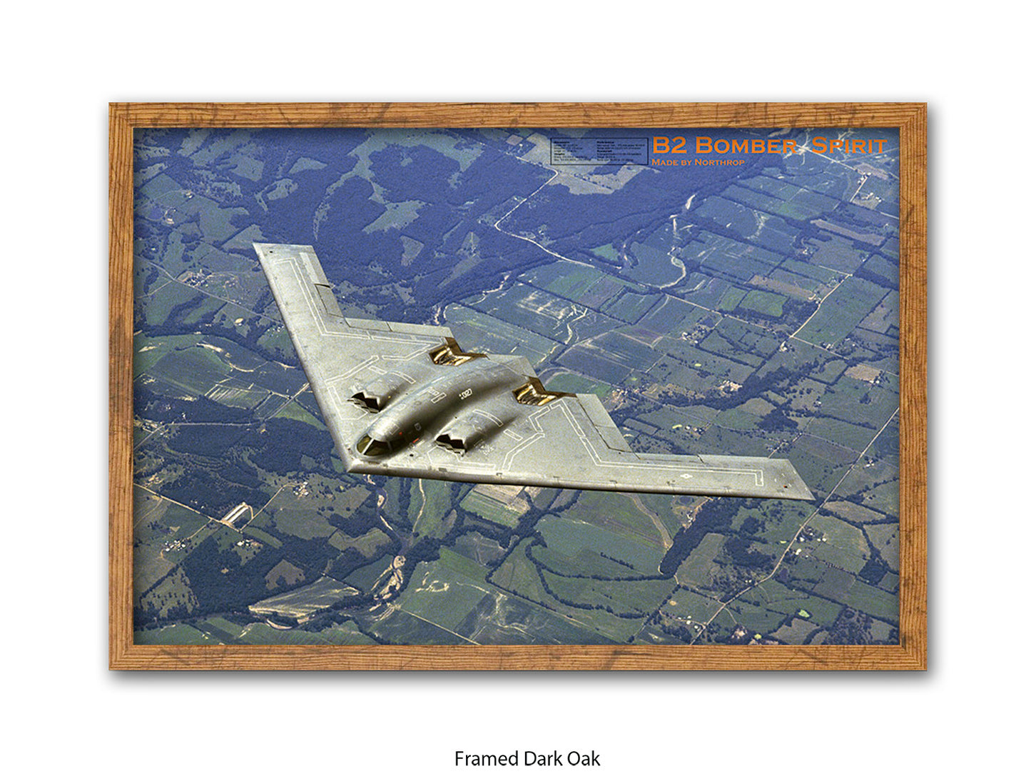B2 Bomber Spirit Military Poster