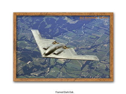 B2 Bomber Spirit Military Poster