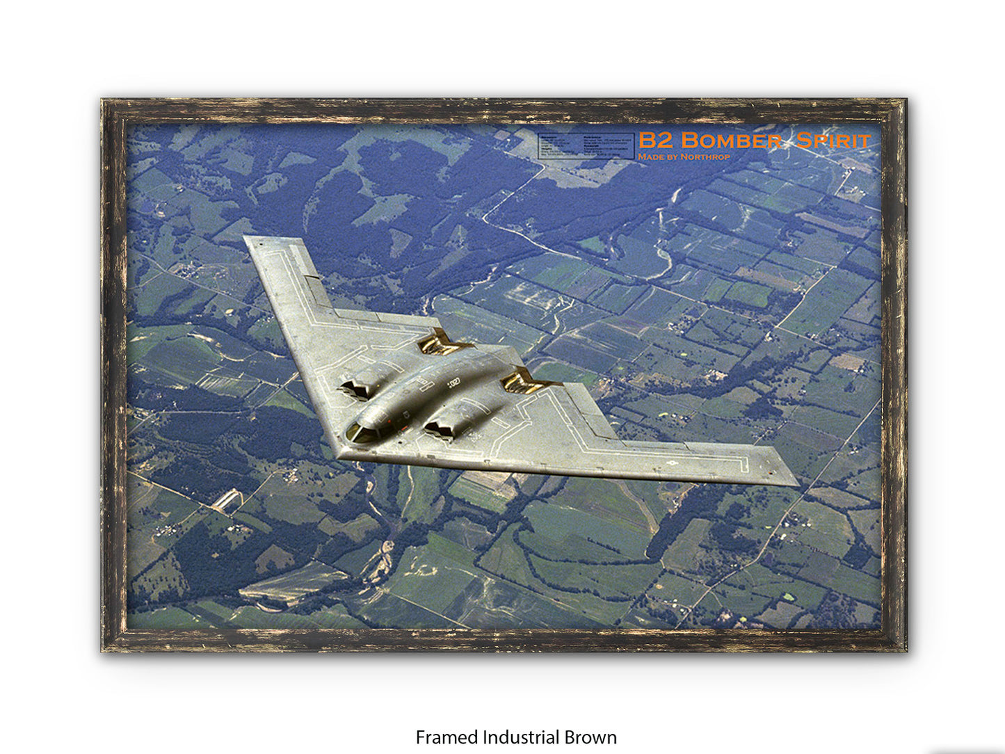 B2 Bomber Spirit Military Poster
