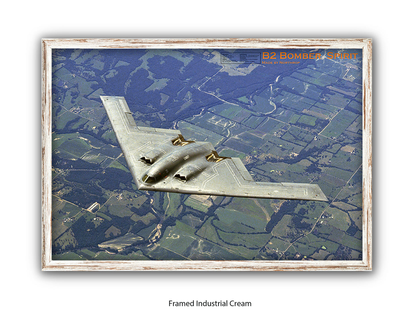 B2 Bomber Spirit Military Poster