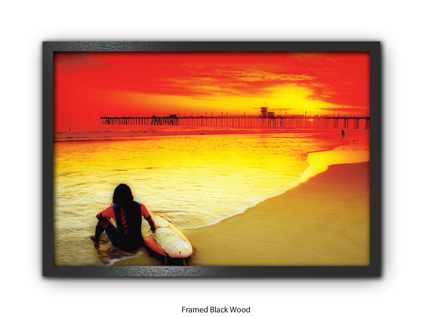 Surfer Ocean Poster Print