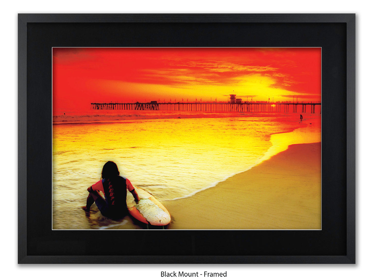 Surfer Ocean Poster Print