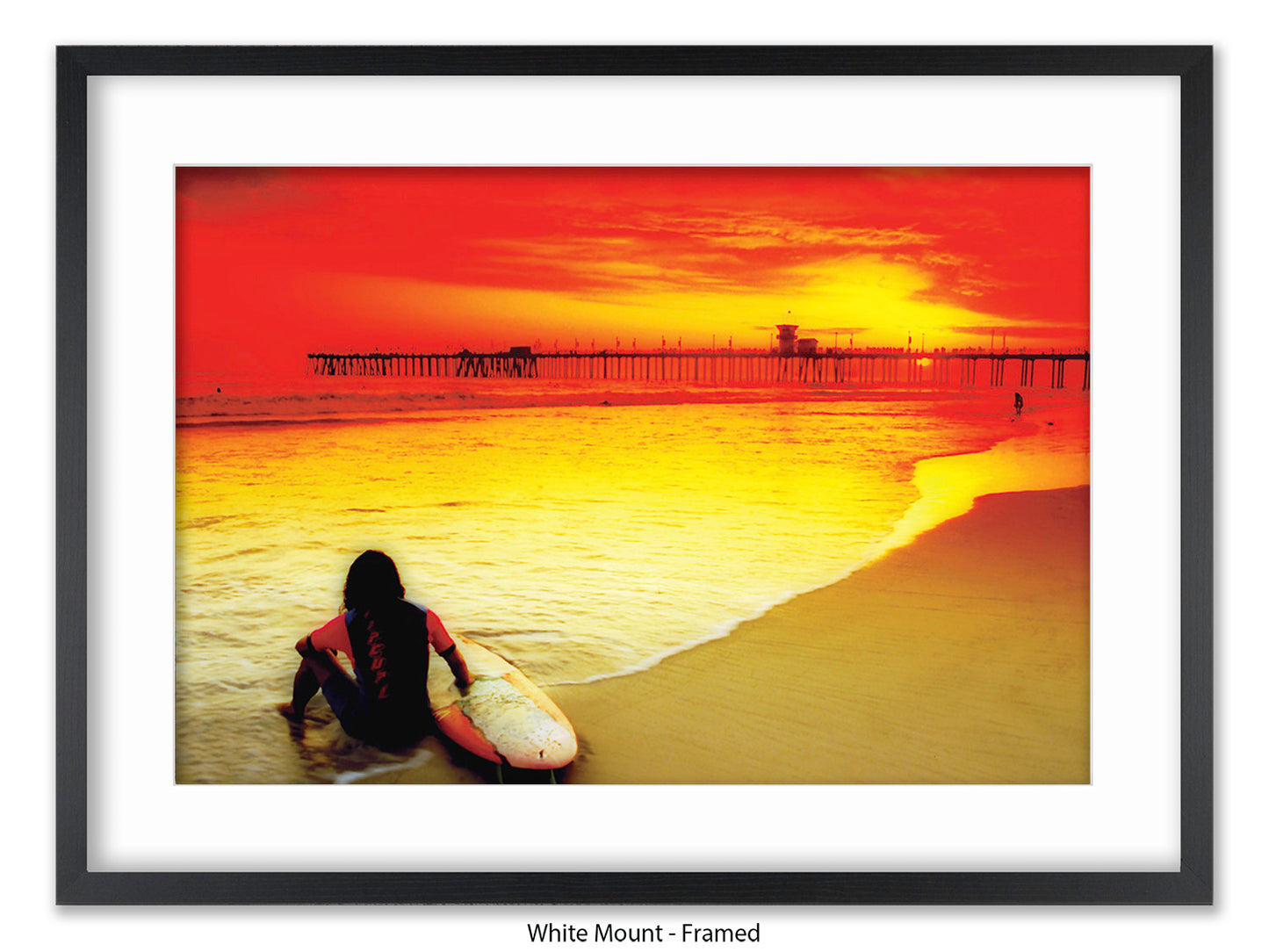 Surfer Ocean Poster Print