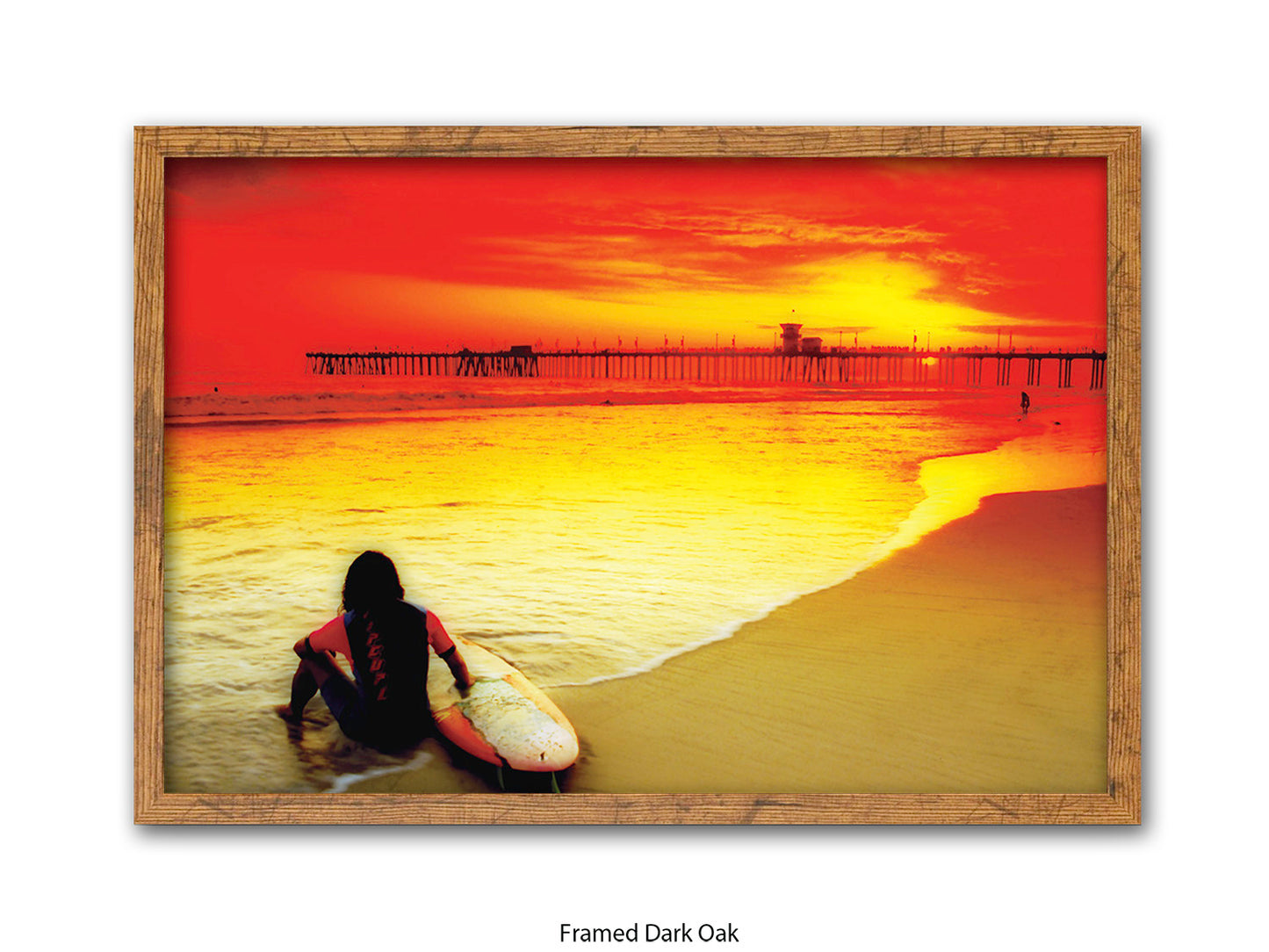 Surfer Ocean Poster Print