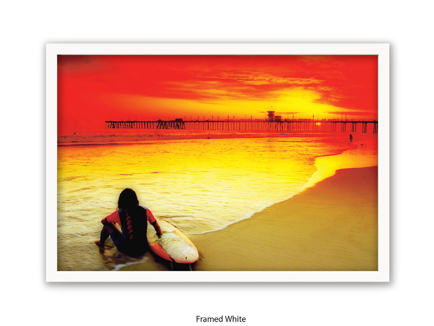 Surfer Ocean Poster Print