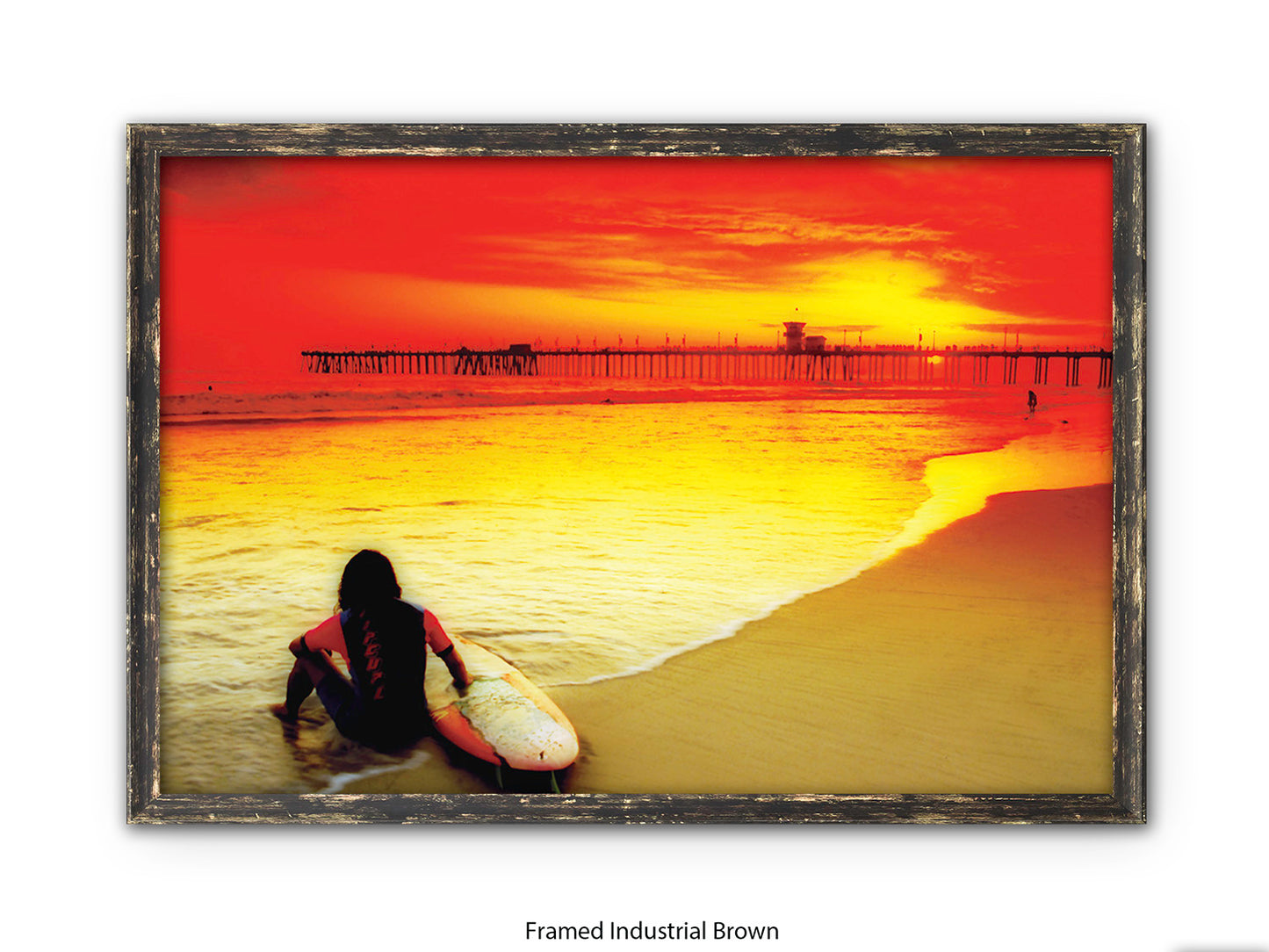 Surfer Ocean Poster Print