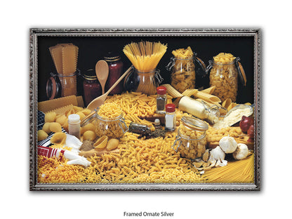 Pasta Collection Italian Food Poster