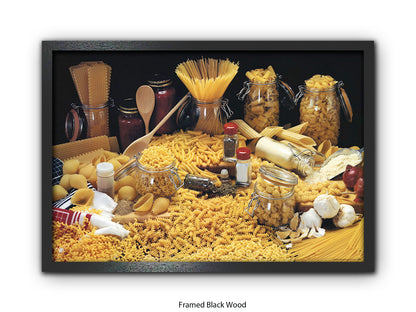 Pasta Collection Italian Food Poster