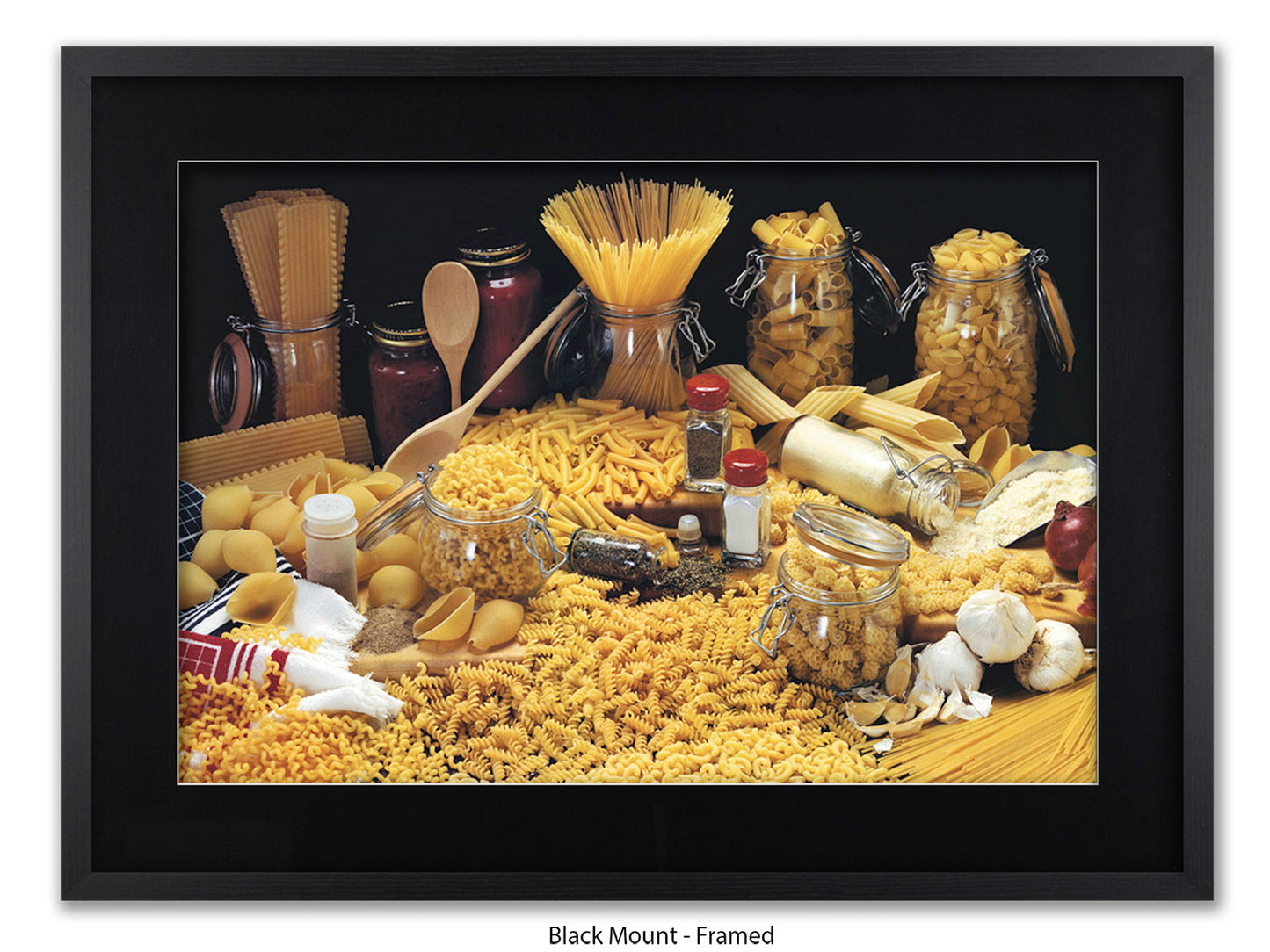 Pasta Collection Italian Food Poster