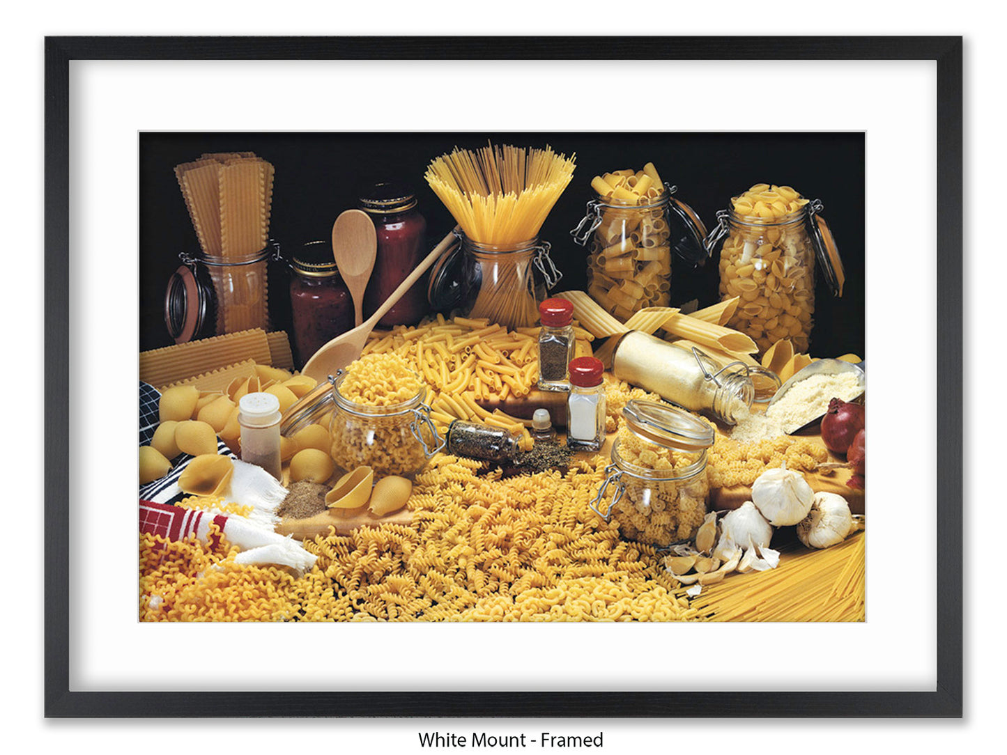 Pasta Collection Italian Food Poster
