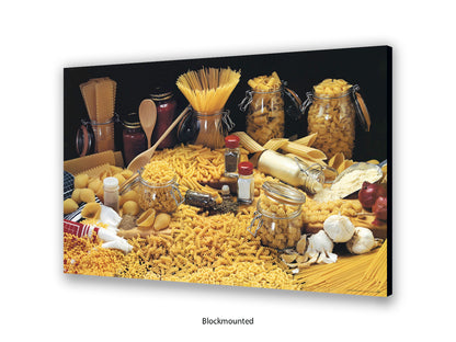Pasta Collection Italian Food Poster