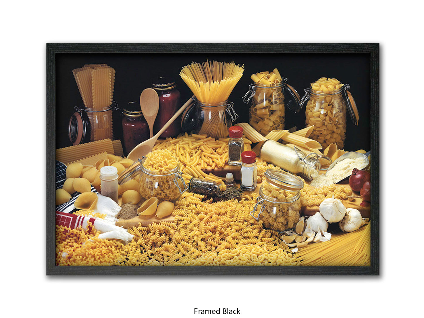Pasta Collection Italian Food Poster