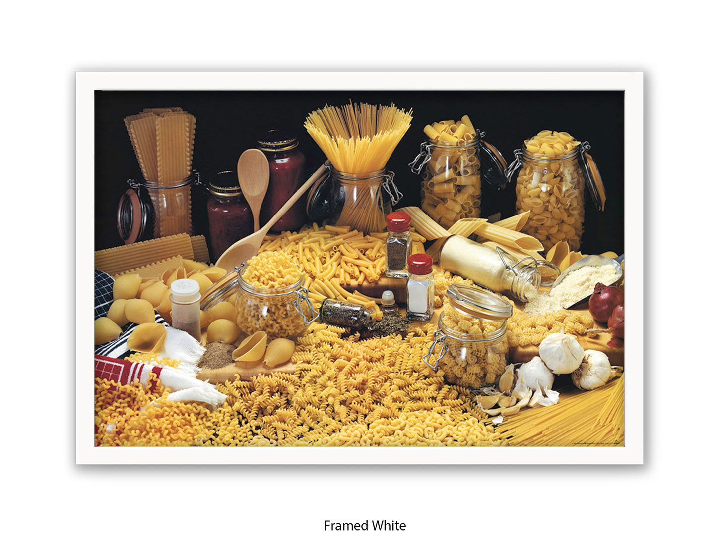 Pasta Collection Italian Food Poster