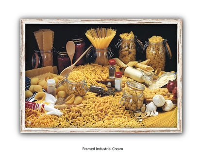 Pasta Collection Italian Food Poster