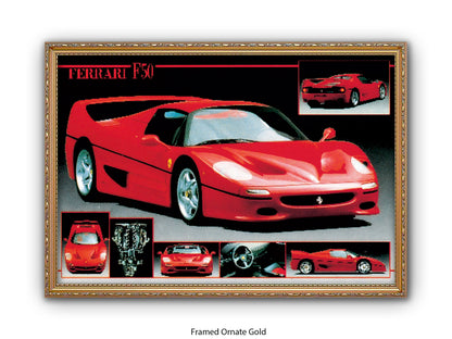 Ferrari F-50 Supercar Collection Poster