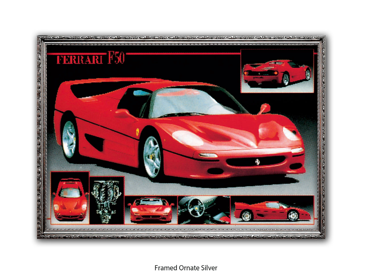 Ferrari F-50 Supercar Collection Poster