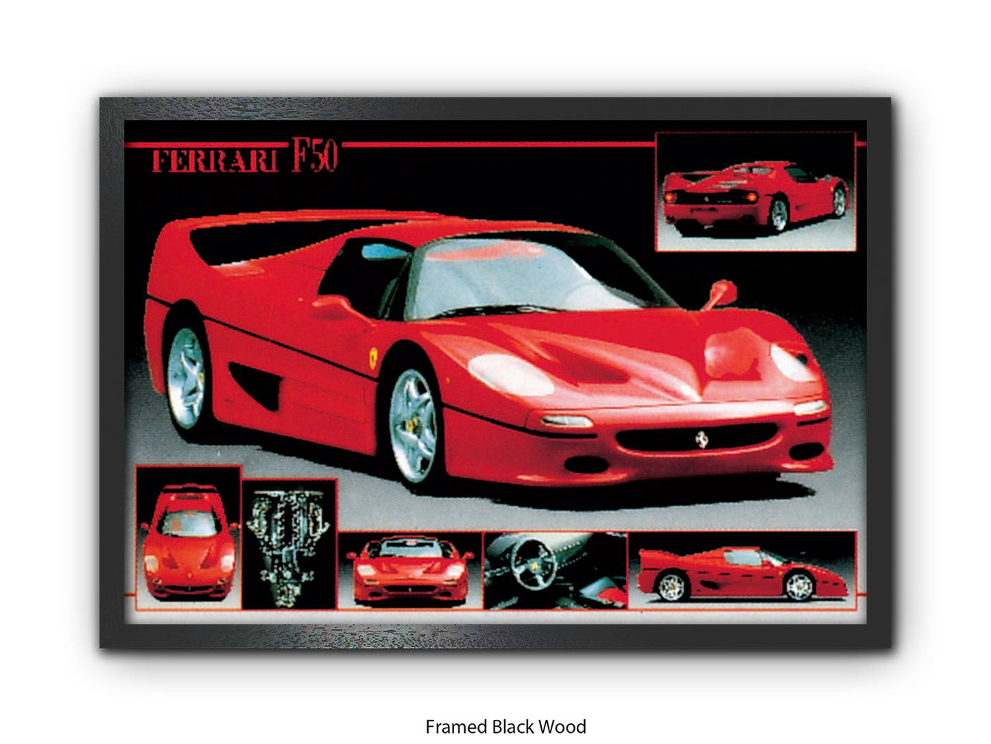 Ferrari F-50 Supercar Collection Poster