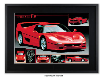 Ferrari F-50 Supercar Collection Poster