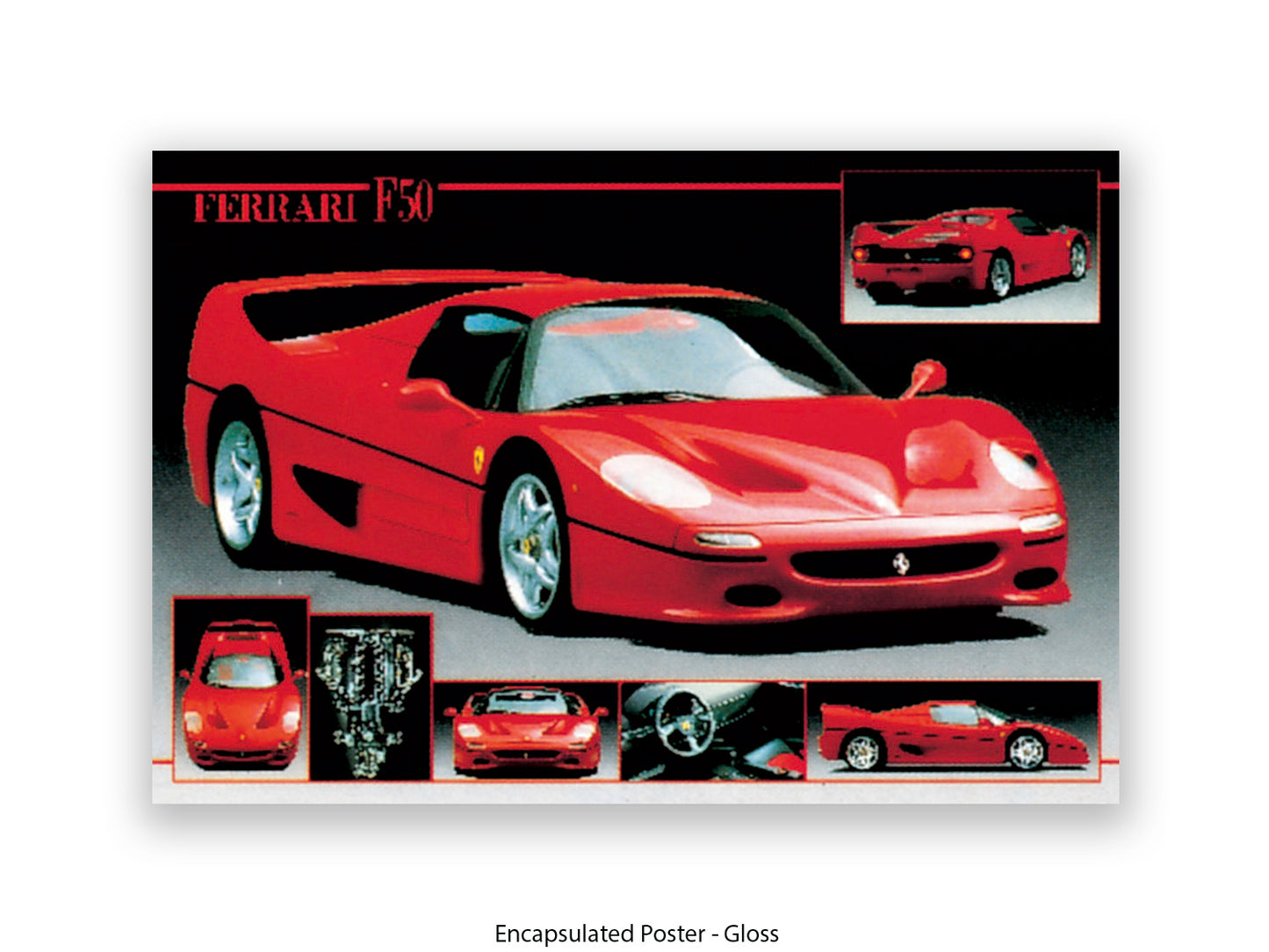 Ferrari F-50 Supercar Collection Poster